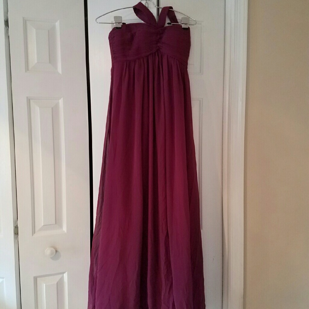 Plum bridesmaid dress