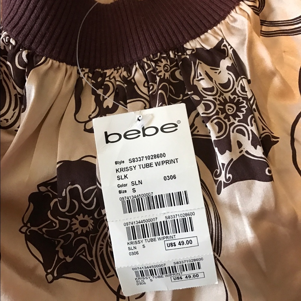 Bebe Krissy Print tube top