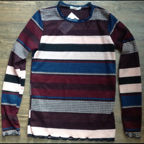 NWT Striped Multi-Color Top - Picture 2 of 4