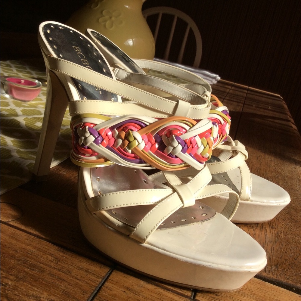 BCBG Amor High Heel Slide Sandal