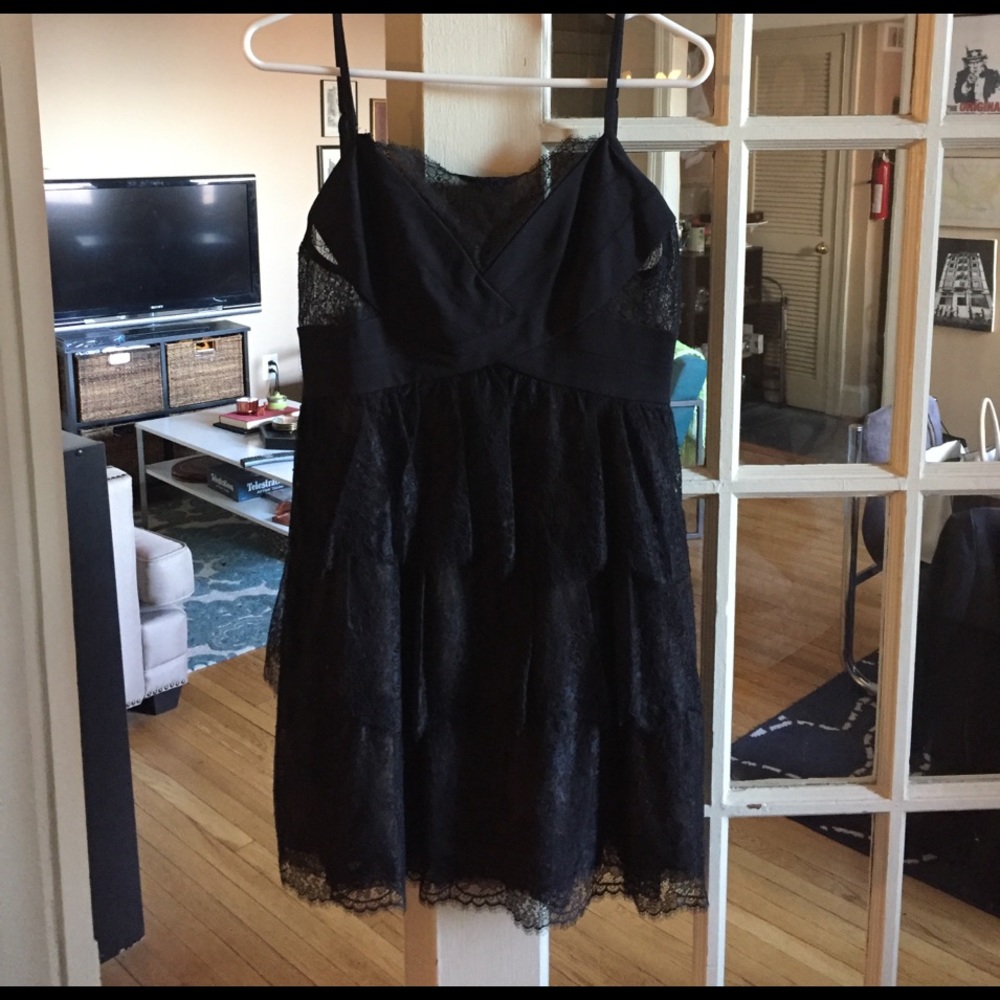Bcbg black lace dress