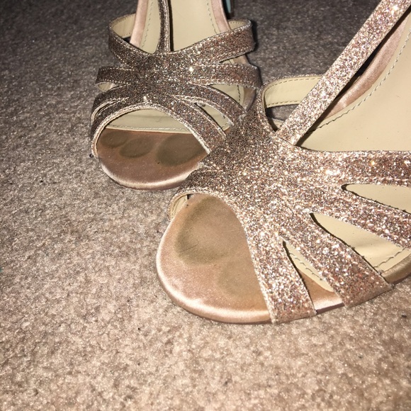 Gold Sparkly Heels - Picture 2 of 4