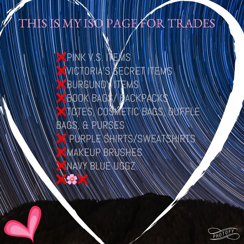 My ISO for trades