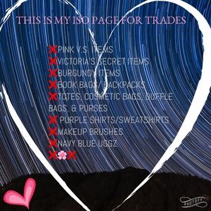My ISO for trades