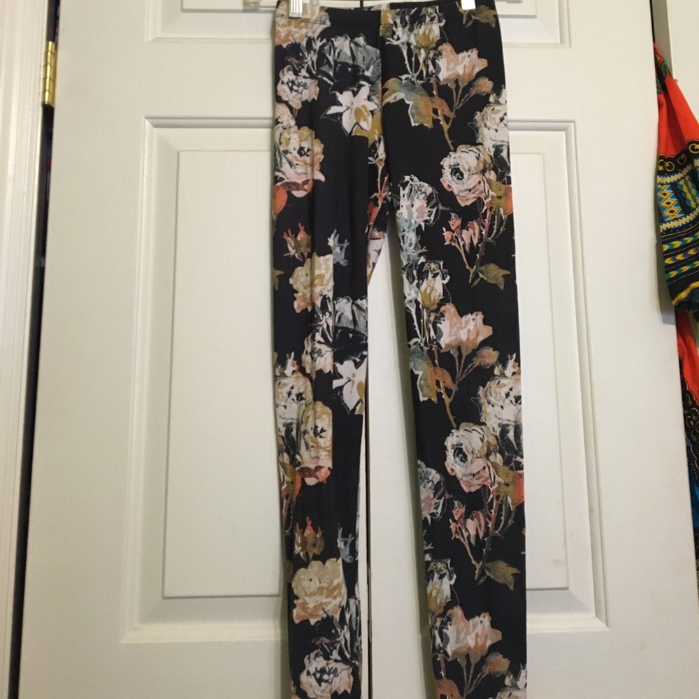 Floral print leggings