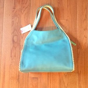 NEW BIg BUDDA teal/ Aqua handbag