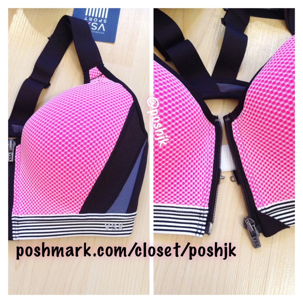 NWT Victoria's Secret Front-Close Sport Bra - Picture 4 of 5