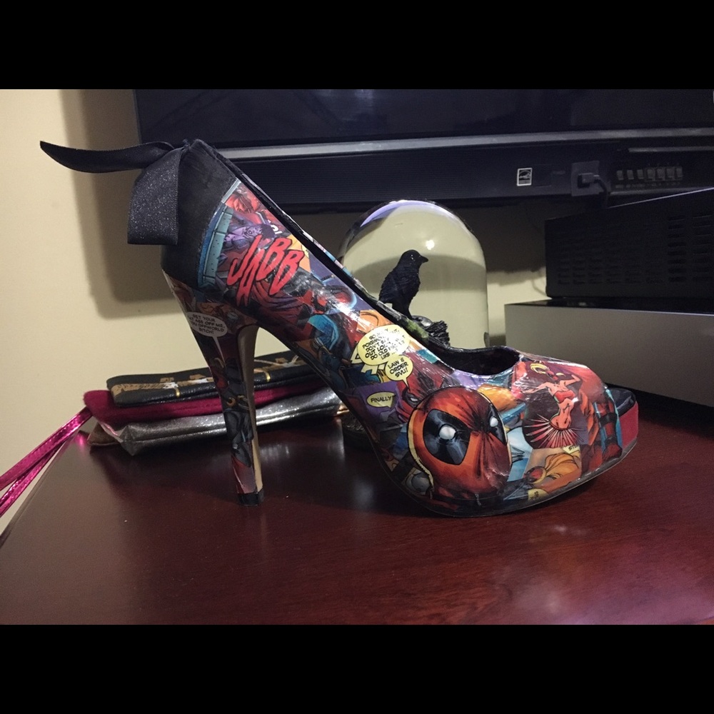 Comic wrapped DeadPool shoes! NOT FOR SALE!!