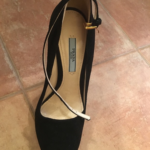 Hot Authentic New Prada Suede wedges - Picture 2 of 4