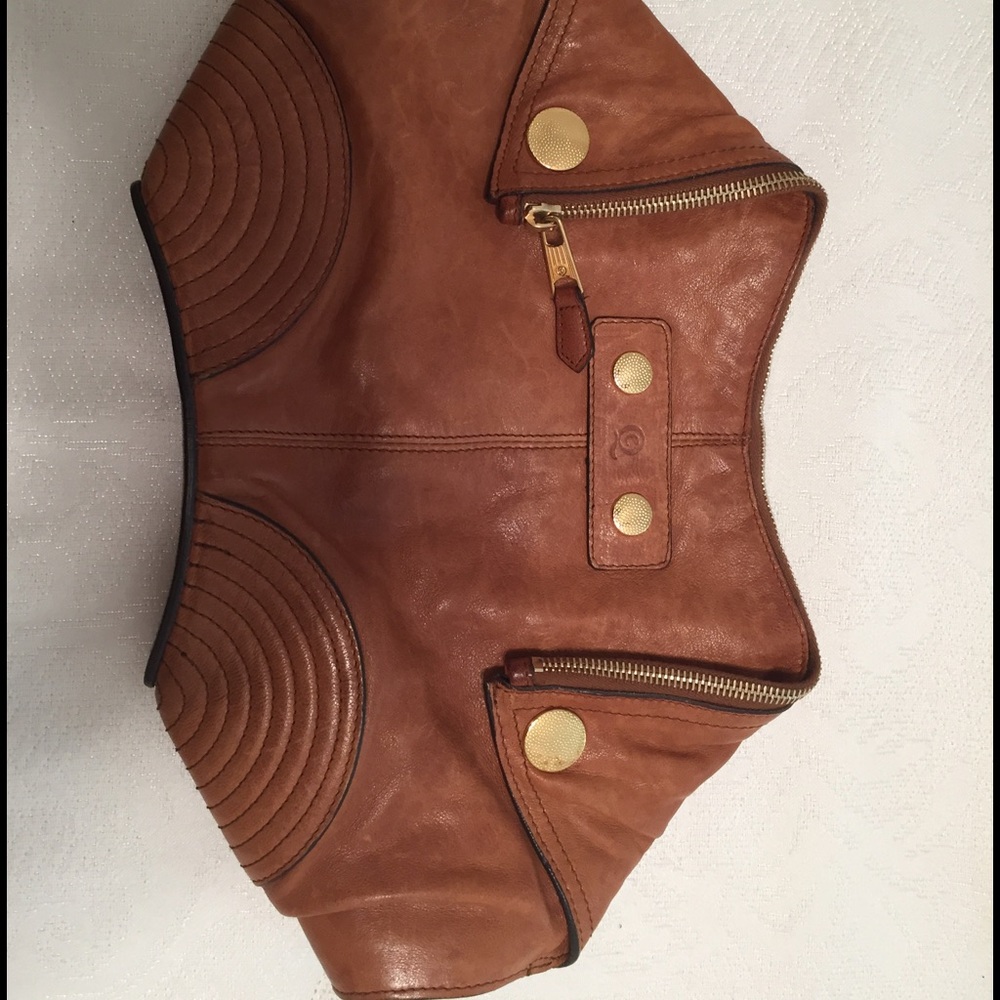 Alexander McQueen leather clutch