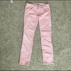 American eagle pink skinny jeans size 8