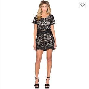 Lovers + Friends  crop top & skirt