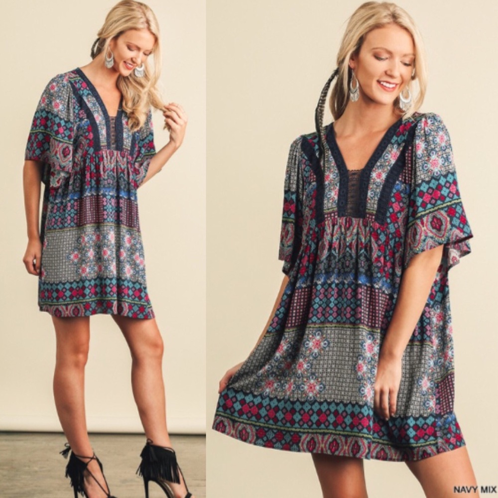 ❣LAST-S❣ Beautiful Tribal Multicolor Mini Dress