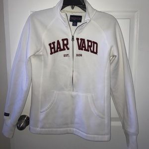 White Harvard Pullover