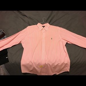 Pink striped L Polo Ralph Lauren Men's button down