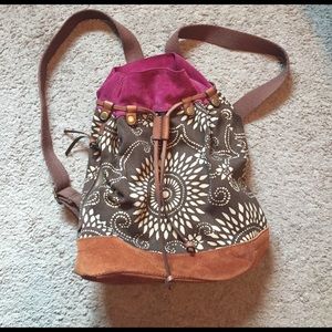 Hippie styled backpack