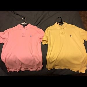 Pink and Yellow M Polo Ralph Lauren Men's shirts