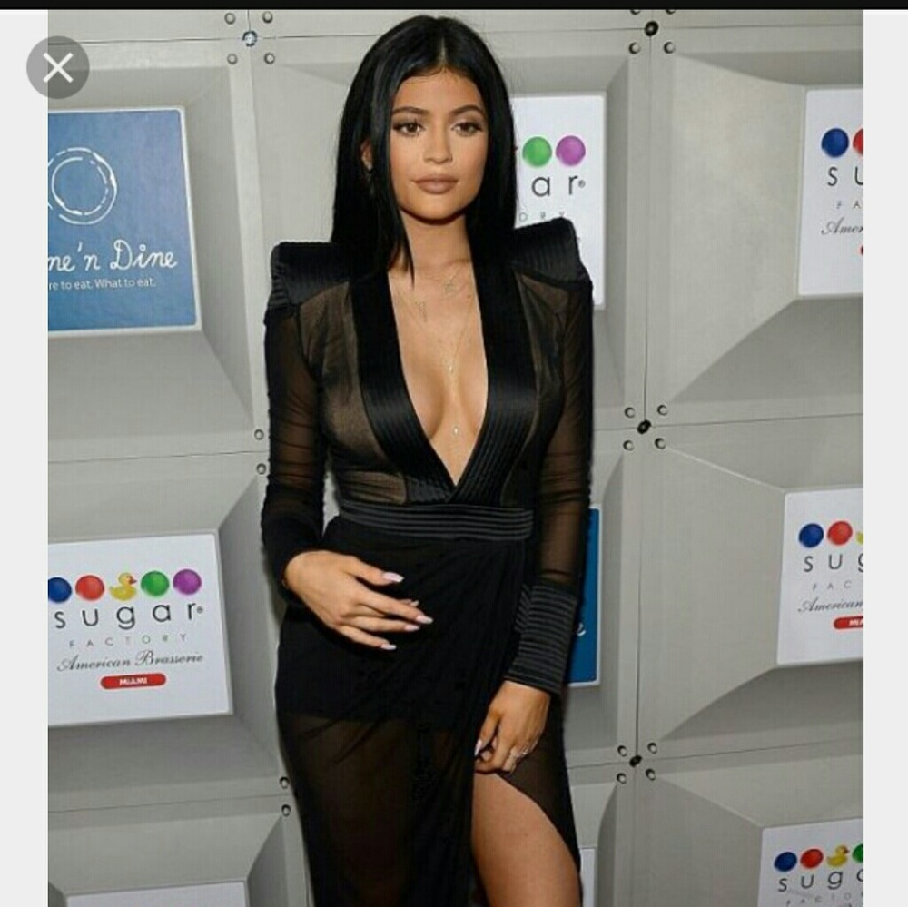 SOLD*****Zhivago Eye of the Horus Sheer Slit Dress