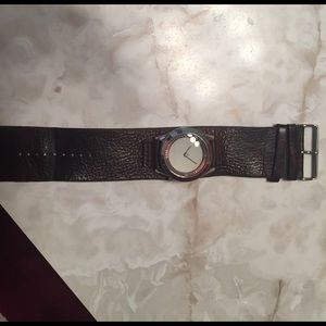 Relic Men's watch with leather band.