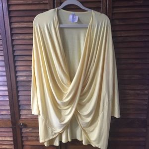 NWT Butter Yellow Cross/Front Tunic L