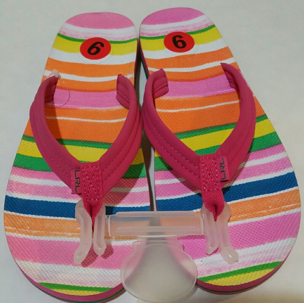 Authentic RALPH LAUREN FLIP FLOP SIZE 9 NWT - Picture 1 of 5