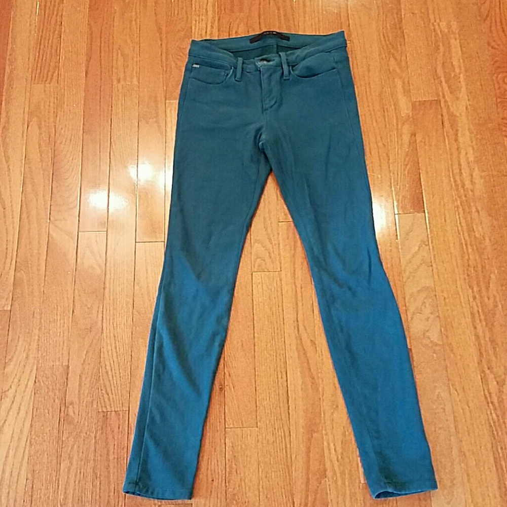 Joe's Jean green low rise skinny ankle sz 25
