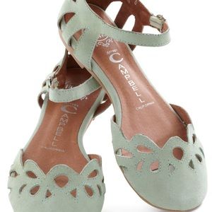 Jeffrey Campbell Cinda cutout buckle flats  8.5