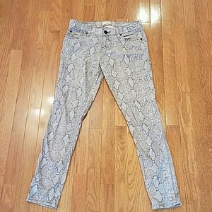 Sanctuary Denim skinny jeans snake print size 26