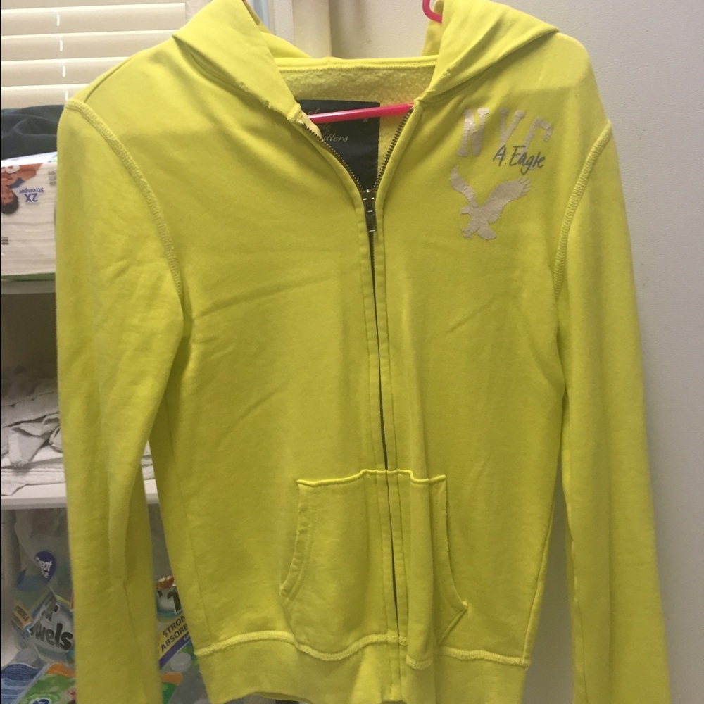 Lemon-lime colored jacket