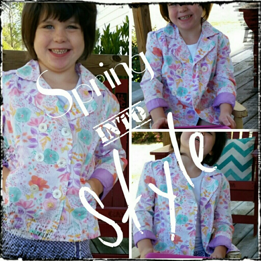 Toddler Girls Spring Floral Multi Jacket