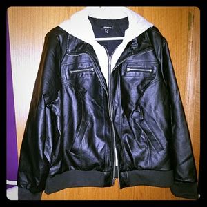 Torrid Faux Leather Bomber Jacket