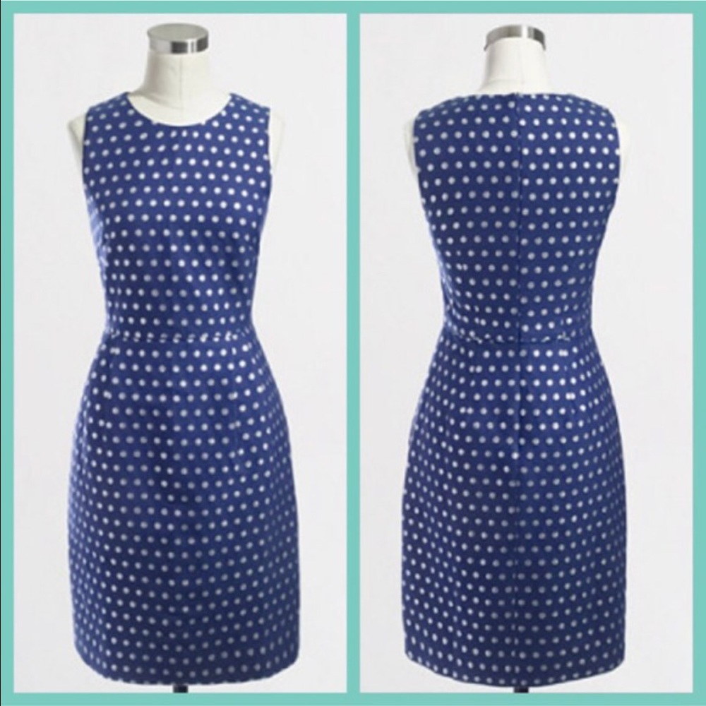 J Crew Shimmer Dot Dress