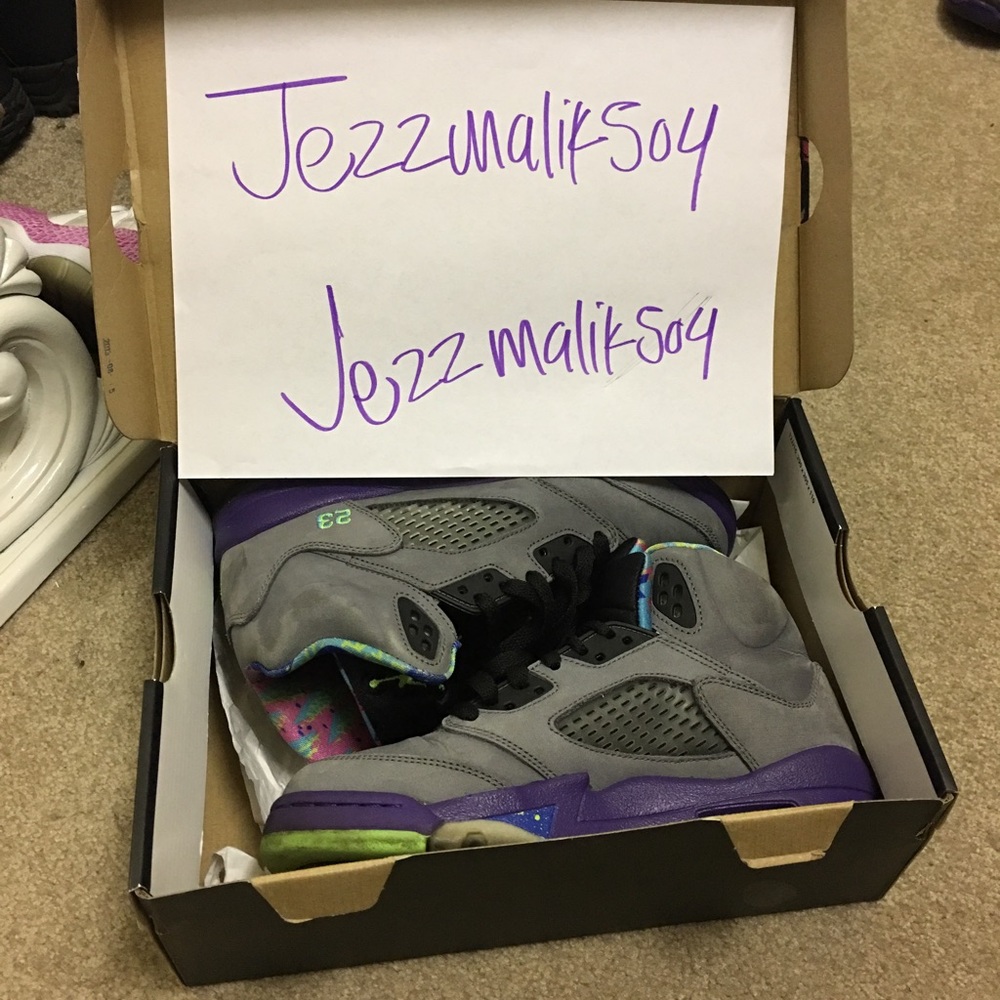 Bel air Jordan 5s.