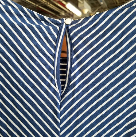 ☕'but first coffee' blue  & wh tank - NWT☕ - Picture 4 of 4