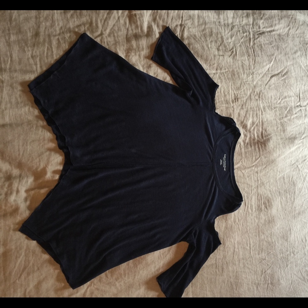 Casual and fun shirt by Soft Surroundings in Navy