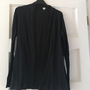 J Crew Factory black lightweight cardigan