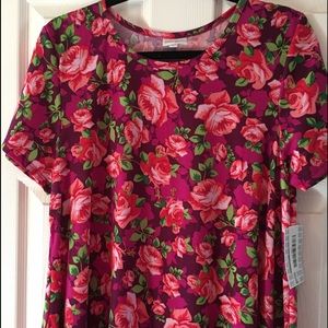 Pink floral large Carly