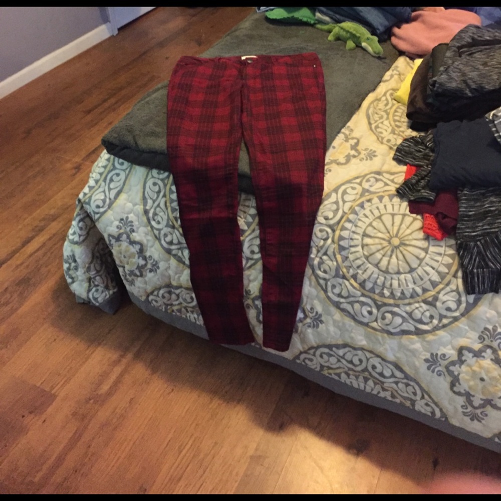 Forever 21 red and black pants. Size 30