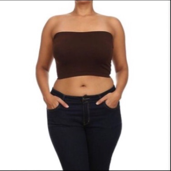 Other - Plus Size Bandeau Bra Top Seamless Strapless New