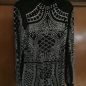 Black dress, covered in sequins