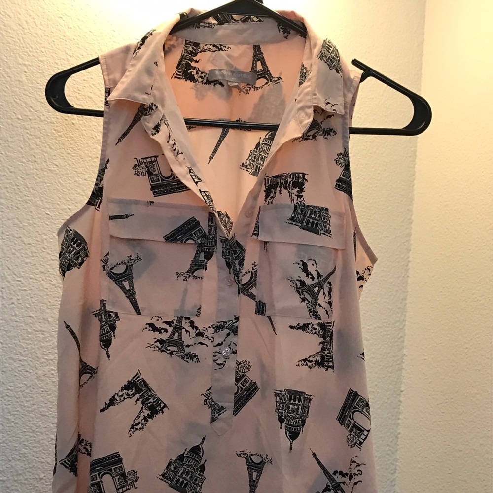 Cream color button down top