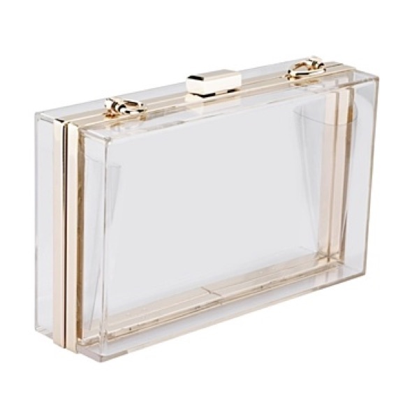 Crystal Clear Plastic Clutch