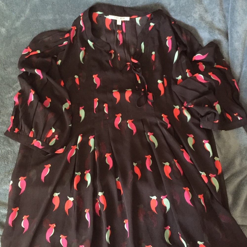 Parrot Print Blouse