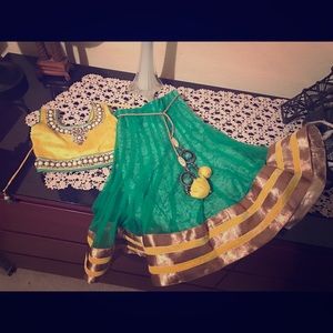 Baby 3pc indian outfit lehenga