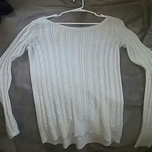 Cable knit sweater