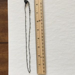 Lot of 9 black ball station chains - 16"-18" long