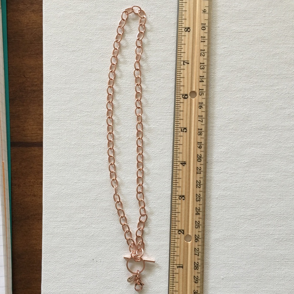 Lot of 3 Rose Gold toggle chain 16" length