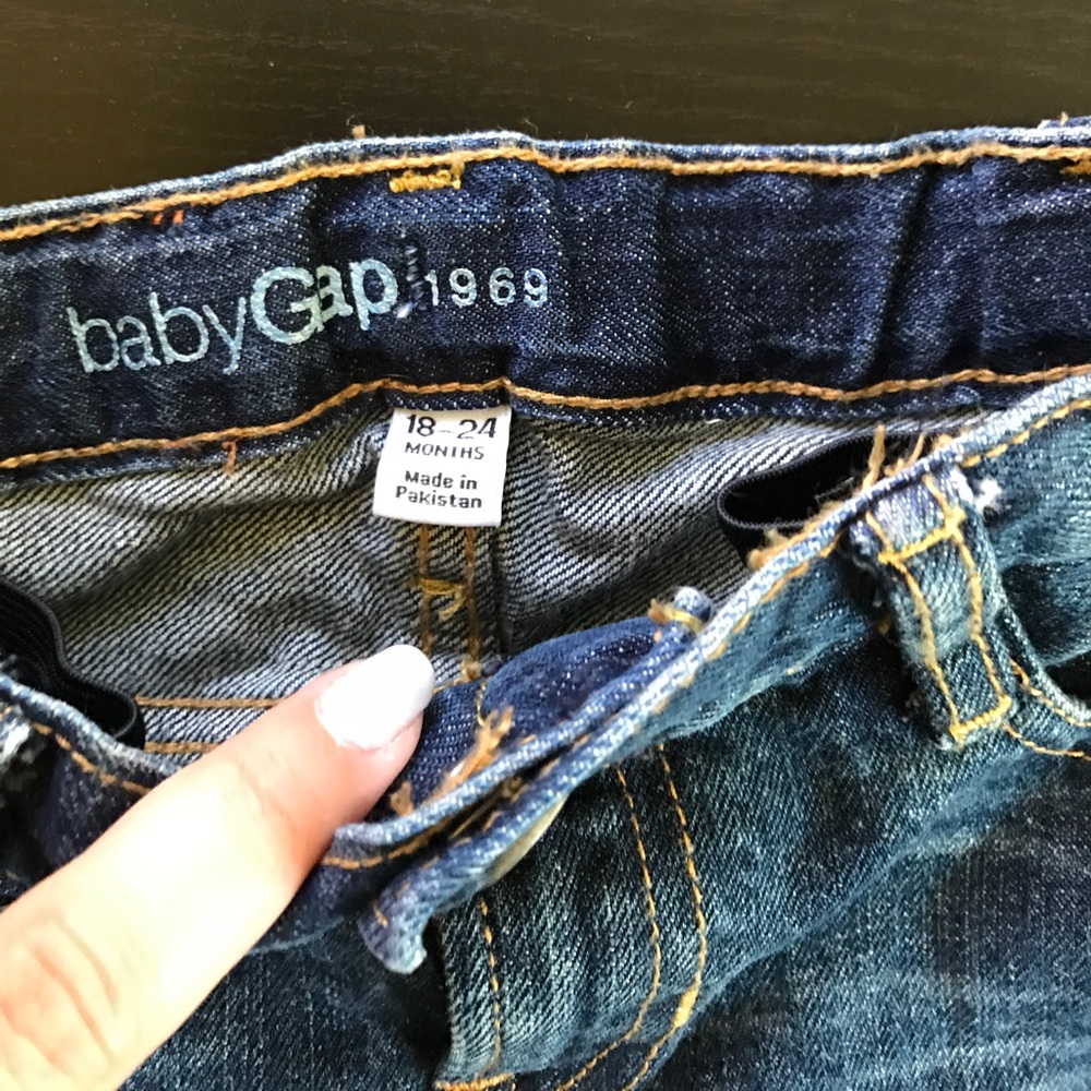 18-24 baby shorts cutoff jeans boy shorts - Picture 3 of 4