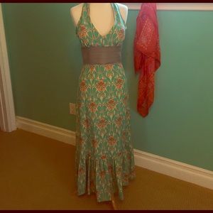 Plenty by Tracey Reese sz 2 floral halter maxi