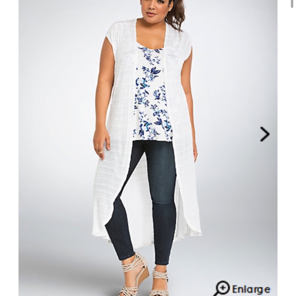White open duster